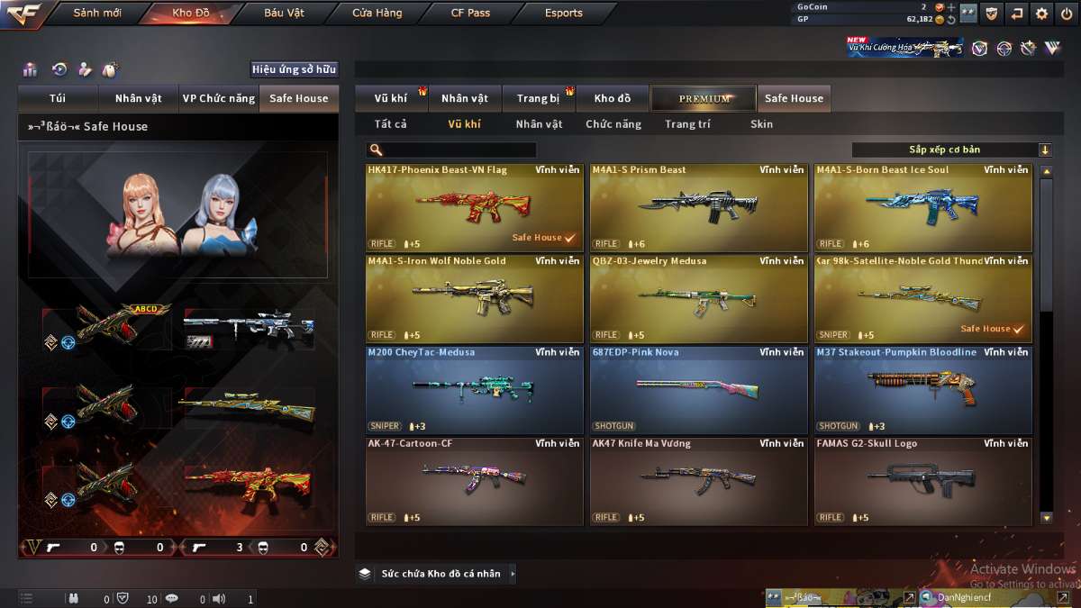 shop acc cf uy tin gia re